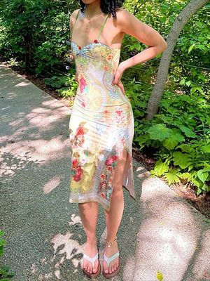 Stylish Knee Length Tight Dress Outfit  XL Size V Neck Tight Dress Latest Fashion