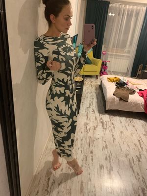 Print Womens Stylish Dresses Sexy Leakback Open Back Dress With Sleeves Slim Fit