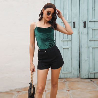 Stylish Ladies Camisole Vest Elegant Sexy Little Velvet Camisole Top For Women