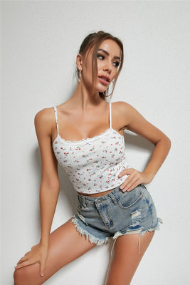 Small Fresh Ladies Camisole Vest Floral Lace Vest Top Patchwork Suspenders Fashion