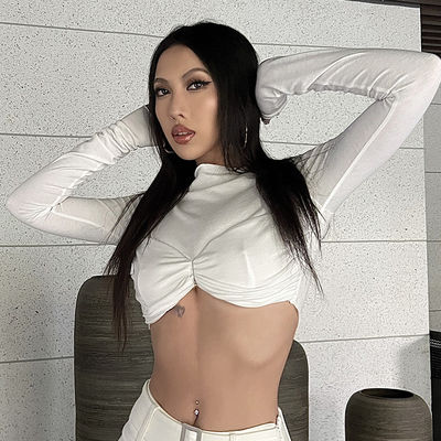 One Line Neck Sexy Tight Shirts Long Sleeve Solid Color White Pleated T Shirt