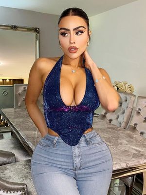 Women's New Sexy Spice Top Fashion Style Slim Short Halter Vest