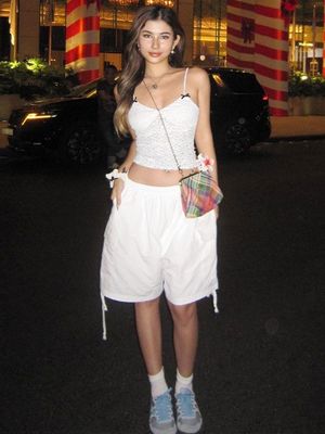 Custom Women's New Fashion Sexy Pure Wind Sweet And Spicy Pattern Small Belt With A Base Blouse Woman