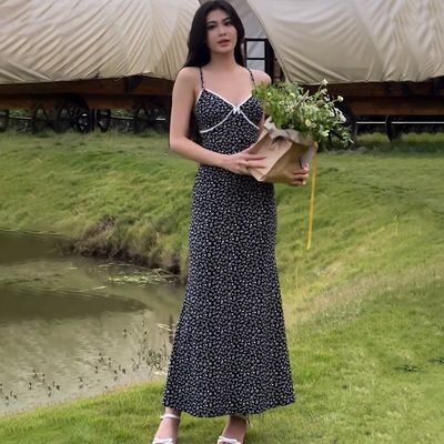 New Fashion Custom Print Pattern Sexy Halter Dress A Variety Of Patterns Can Be Customized