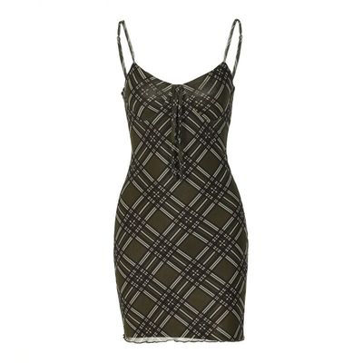 Women's Summer New Sexy Style Child Print Front Strap Dress